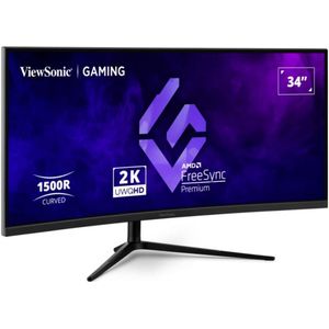 ViewSonic - VX3418C-2K - Computer Monitor - Zwart - 34 inch - 3440 x 1440 Pixels - UltraWide Quad HD
