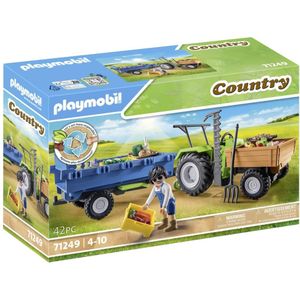 Playmobil Country Tractor met aanhanger 71249