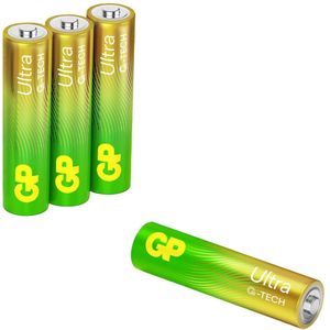GP Batteries Ultra AAA batterij (potlood) Alkaline 1.5 V 4 stuk(s)