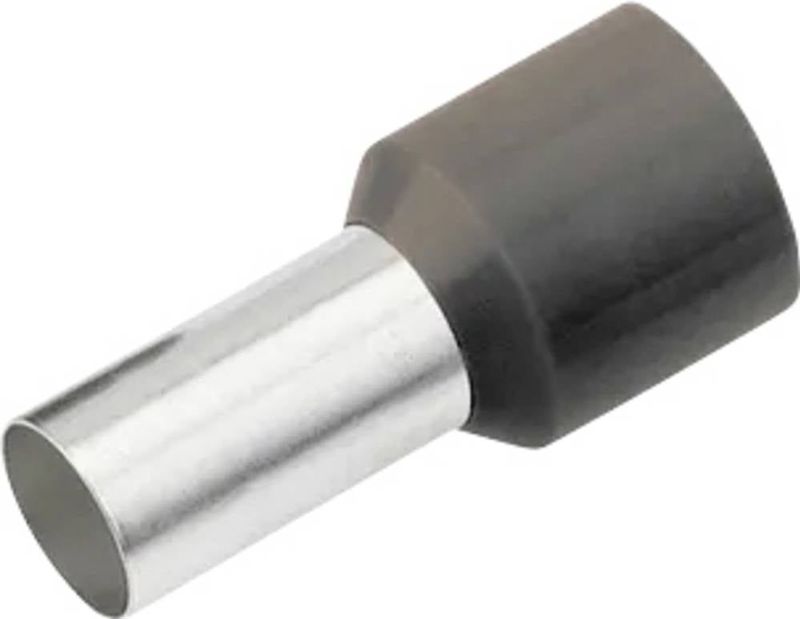 Cimco 187134 Adereindhulzen 25 mm² Deels geïsoleerd Zwart 50 stuk(s)
