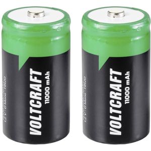 VOLTCRAFT HR20 Oplaadbare D batterij (mono) NiMH 11000 mAh 1.2 V 2 stuk(s)