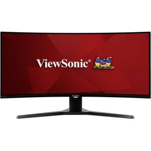 Viewsonic VX3418-2KPC Gaming monitor Energielabel G (A - G) 86.4 cm (34 inch) 3440 x 1440 Pixel 21:9 1 ms DisplayPort, HDMI, Hoofdtelefoon (3.5 mm jackplug) VA