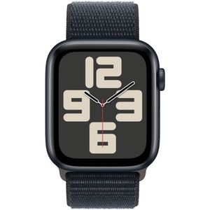 Apple Watch SE (2023) GPS 44 mm Aluminium kast Sport loop Midnight