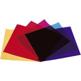 Eurolite Kleurfolie Set van 6 stuks Rood, Blauw, Groen, Geel, Lila, Violet Geschikt voor (podiumtechniek): PAR 64, PAR 36, PAR 56