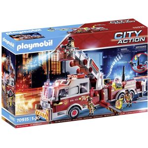 Playmobil City Action Brandweerwagen: US Tower Ladder 70935