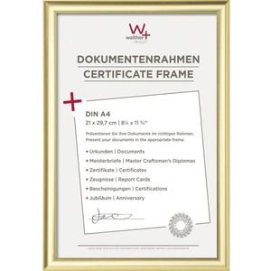 walther+ design KP130G Wissellijst Papierformaat: DIN A4 Goud