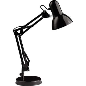 Brilliant Henry Tafellamp Spaarlamp, Gloeilamp E27 28 W Zwart