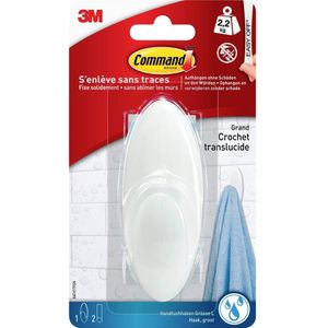 3M Command & Bad Large handdoekhaak (l x b x h) 114 x 41 x 38 mm Wit Inhoud: 1 stuk(s)