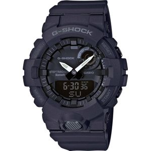 Casio GBA-800-1AER Horloge Kwarts (l x b x h) 54.1 x 48.6 x 15.5 mm Zwart Materiaal (behuizing): Hars Materiaal (armband): Hars
