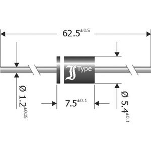 TRU COMPONENTS Schottky barrière gelijkrichter diode TC-SB840 DO-201 40 V 8 A