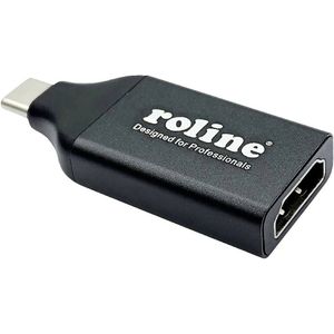 Roline 12.03.3226 USB-C / HDMI Adapter Zwart