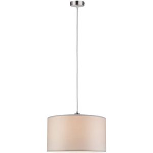 Paulmann Tessa 70924 Hanglamp LED E27 60 W Crème, RVS (geborsteld)