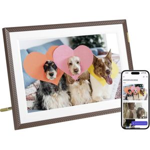 Arzopa D10 brown Digitale fotolijst 25.7 cm 10.1 inch Energielabel: B (A - G) 1280 x 800 Pixel 32 GB Bruin