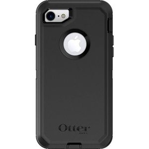 Otterbox Defender Outdoor telefoonhoes Apple iPhone 7, iPhone 8 Zwart, Zwart Stofdicht, Stootbestendig