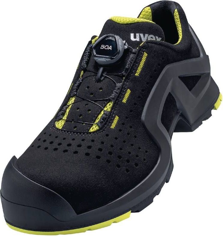 Uvex 6568 6568245 Lage veiligheidsschoenen S1P Schoenmaat (EU): 45 Zwart/geel 1 paar