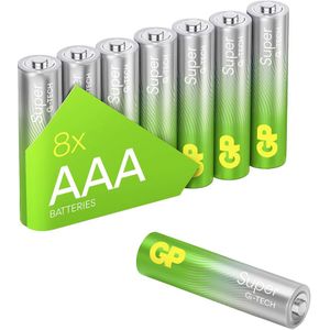 GP Batteries Super AAA batterij (potlood) Alkaline 1.5 V 8 stuk(s)