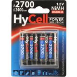 HyCell HR06 2700 Oplaadbare AA batterij (penlite) NiMH 2400 mAh 1.2 V 4 stuk(s)