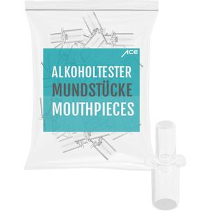 Mondstukken - Transparant - Hygiënisch Afzonderlijk Verpakt - Pak van 25 Stuks