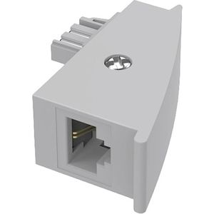 Hama Telefoon (analoog) Adapter [1x Telefoonstekker Duitsland (TAE-F) - 1x RJ45-bus] Grijs