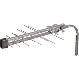 Wittenberg Antennen SN 20N Actieve DVB-T/T2 dakantenne voor buiten: (Platte antenne, 20 dB, DVB-T / -T2), SAT Spiegels + SAT Antennes, Zilver