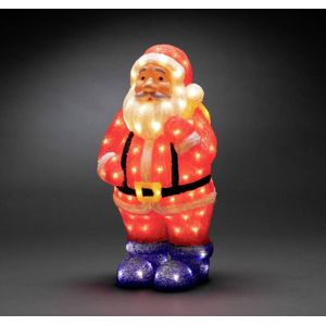 Konstsmide 6247-103 Acryl figuur Energielabel: G (A - G) Kerstman Warmwit LED Rood