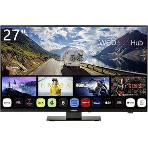 Reflexion LDDX27iBT_B LCD-TV 69 cm 27 inch Energielabel E (A - G) DVB-T2, DVB-C, DVB-S2, Full HD, Smart TV, WiFi, DVD-speler, CI+* Zwart