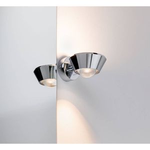 Paulmann Sabik 70947 LED-wandlamp voor badkamer 9 W Warmwit Chroom (glanzend)