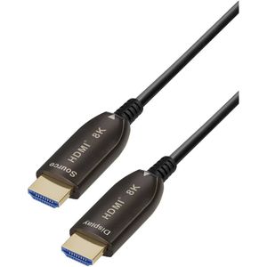 Maxtrack C 507-10 ML HDMI-kabel HDMI Aansluitkabel HDMI-A stekker, HDMI-A stekker 10.00 m Zwart Ultra HD (8K)