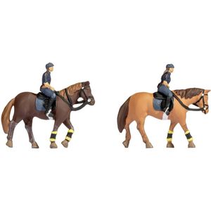 NOCH 45078 TT Politie te paard figuren Geverfd, Staand