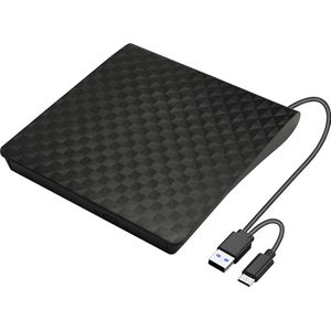 Xlyne Externe Blu-ray brander USB-A, USB-C, USB-A 2.0 Zwart