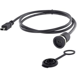 encitech 1310-1011-02 Mini-USB 2.0 type B Chassisbus, inbouw M16 1 stuk(s)