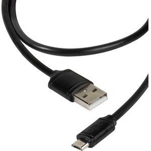 Vivanco USB-kabel USB 2.0 USB-A stekker, USB-micro-B stekker 1.20 m Zwart 36251