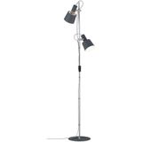 Paulmann Neordic Haldar 79690 Staande lamp LED E14 40 W Donkergrijs, Chroom (mat)