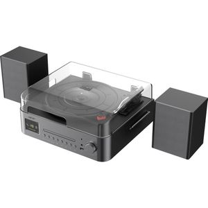 Reflexion Internetradio HiFi-tuner Zwart, Bruin DAB+, CD-speler, Bluetooth, Incl. luidsprekers