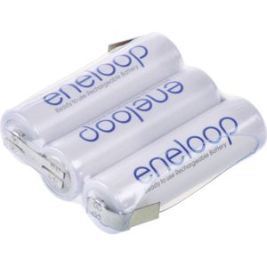 Panasonic Eneloop Reihe F1x3 Accupack Aantal Cellen: 3 Batterijgrootte: AA (penlite) Z-soldeerlip NiMH 3.6 V 1900 MAh