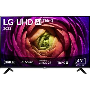 LG Electronics 4K Smart UHD TV 43UR73006LA LCD-TV 109.2 cm 43 inch Energielabel G (A - G) UHD, Smart TV, WiFi, CI+* Zwart