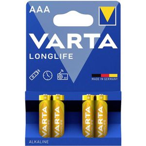 Varta LONGLIFE AAA Bli 4 AAA batterij (potlood) Alkaline 1200 mAh 1.5 V 4 stuk(s)