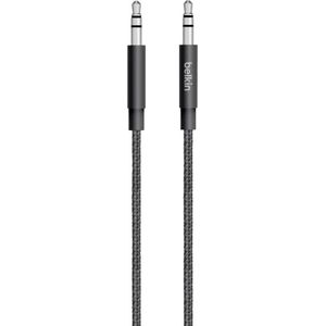 Belkin AV10164bt04-BLK Jackplug Audio Aansluitkabel [1x Jackplug male 3,5 mm - 1x Jackplug male 3,5 mm] 1.20 m Zwart Gesleeved