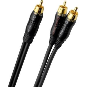 Oehlbach D1C23711 Cinch Audio Y-kabel [2x Cinch-stekker - 1x Cinch-stekker] 12.50 m Antraciet