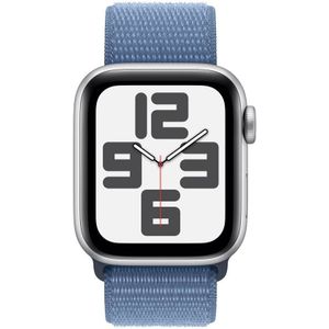 Apple Watch SE (2023) GPS 40 mm Aluminium kast Sport loop Winterblauw