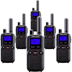 Midland 6er Set Midland BR180 Business Radio C1625.01 PMR-portofoon