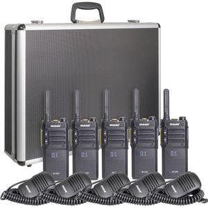 Maas - PT-375 PMR-Handfunkgerät - Zwart - 5er Set