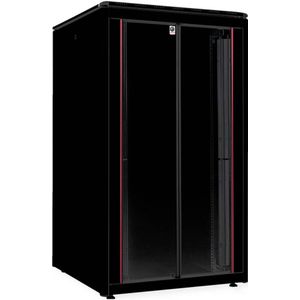 ROLINE 19-inch netwerkkast Pro 26 U, 800x800 BxD Glazen deur zwart