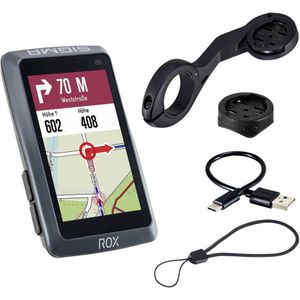 Sigma ROX 12.1 EVO Basic Set - Night Grey Fietsnavigatie Fietsen Europa Bluetooth, GPS, GLONASS