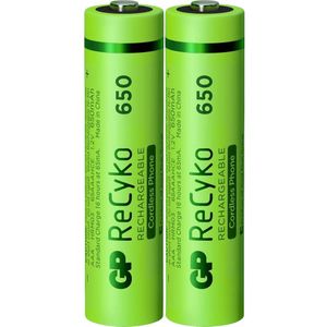 GP Batteries GPRCK65AAA554C2 Oplaadbare AAA batterij (potlood) NiMH 650 mAh 1.2 V 2 stuk(s)