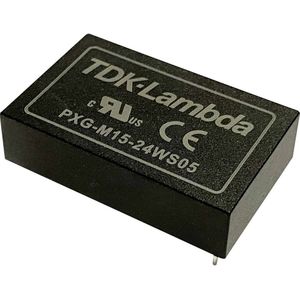 TDK PXG-M15-24WD12 DC/DC-converter 24 V/DC 15 V/DC, -15 V/DC 0.625 A 15 W Aantal uitgangen: 2 x Inhoud 1 stuk(s)