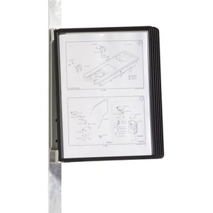 Durable Wandhouder voor bureaustandaard VARIO MAGNET WALL 5 Zwart DIN A4 Aantal meegeleverde displaypanels 5