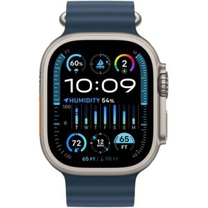 Apple Watch Ultra 2 GPS + Cellular 49 mm Titanium kast Ocean band Blue