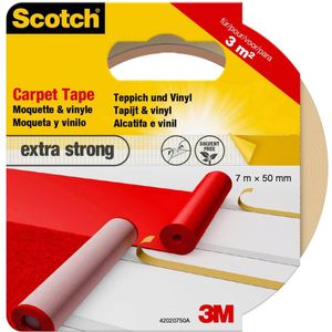 3M 42022050 Dubbelzijdig tape voor vloerbedekking Scotch Wit (l x b) 20 m x 50 mm 1 stuk(s)