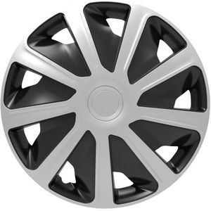 HP - Wieldoppen - R15 - Antraciet-grijs - 4 Stuks - Stootvast ABS